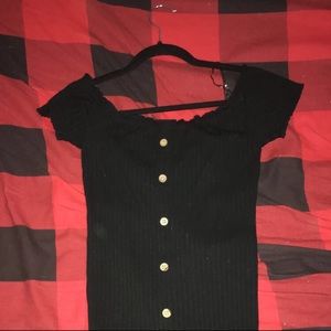 black blue notes dress